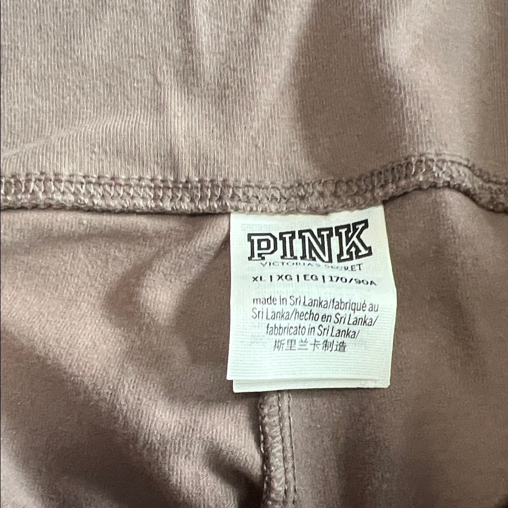 PINK Victoria's Secret women’s Brown Leggings with Silver Accent - Picture 7 of 8